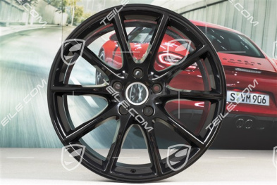 20-inch wheel rim, Cayenne Design, 10,5J x 20 ET64, black high gloss