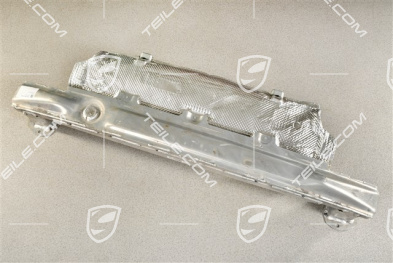Bumper reinforcement rear with heat protection