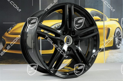 20" komplet felg Turbo, 10,5J x 20 ET71 + 9,5J x 20 ET71, do użytku w zimie, czarne - wysoki połysk