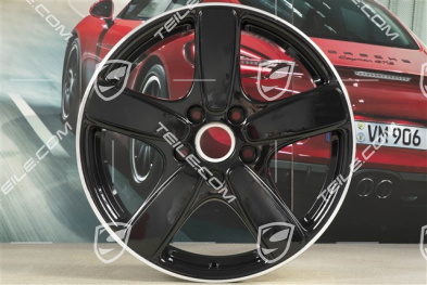 19" felga Cayenne Sport Classic II, 8,5J x 19 ET59, czarny wysoki połysk