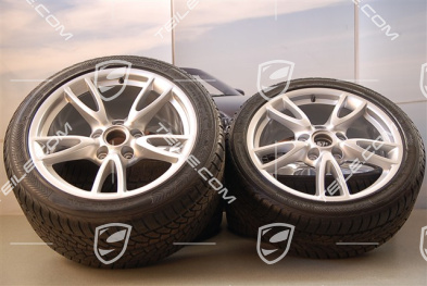 18" Winterräder Satz Carrera IV, Felgen 8J x 18 ET57 + 11J x 18 ET51 + NEUE Reifen 235/40 R18 + 295/35 R18