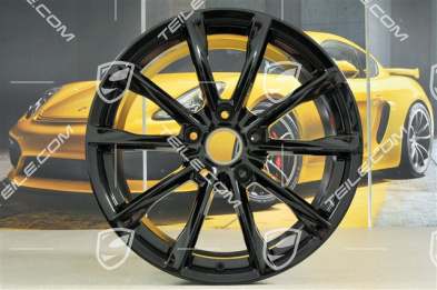 19-inch Boxster S wheel rim set, 8J x 19 ET57 + 10J x 19 ET45, in black high gloss