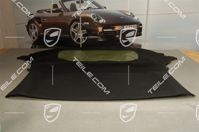 Top cover incl. rear window, black