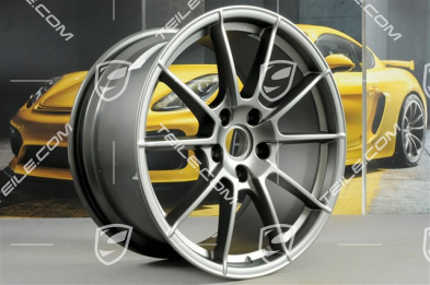20" Felga "Spyder" / "718 Sport", 10,5J x 20 ET47, Platinum satynowy półmat