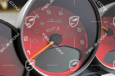 Instrument cluster, GT3 MK1, EXCLUSIVE programme, dials in Guards Red