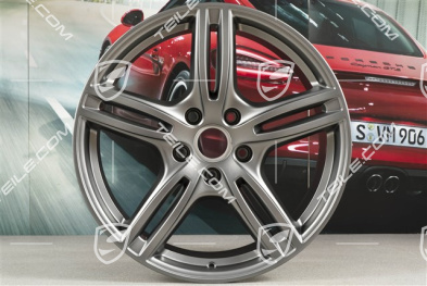 20" Felga Panamera Turbo, 10,5J x 20 ET71, do kół zimowych, Platinum satynowy mat