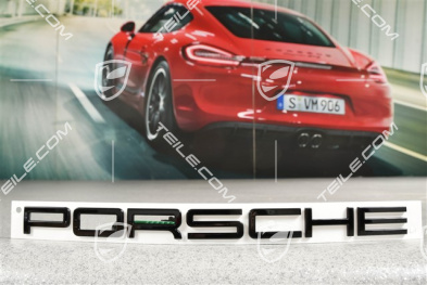 "PORSCHE" logo High gloss black