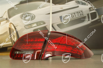 Rear light set, black-red (4 pcs)