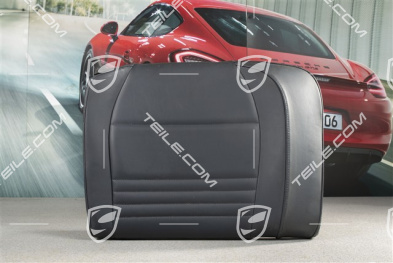 Back seat backrest, leather, metropole blue, Coupe, R