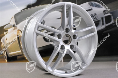 19" disc wheel rim set Carrera, 8,5J x 19 ET54 + 11J x 19 ET48, Brilliantsilver