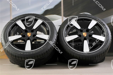 19-inch Cayman S "Sport Classic Look" summer wheel set, 8J x 19 ET57 + 9,5J x 19 ET45, tyres 235/40 ZR19 + 265/40 ZR19, without TPM