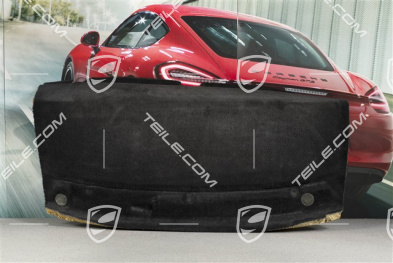 Klebeteppich / Hutablage / Bodenbelag, Schwarz, Klangpaket ASK, Coupe