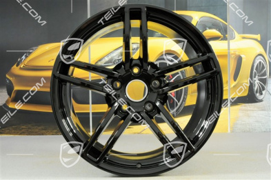 19" Felgensatz Carrera, 8,5J x 19 ET54 + 11J x 19 ET48, schwarz hochglanz
