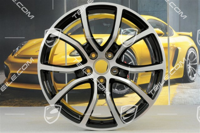21" Felgensatz Cayenne Exclusive Design, 11J x 21 ET58 + 9,5J x 21 ET46, schwarz hochglanz