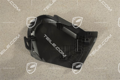 Front seat trim cover, outer, Black, L