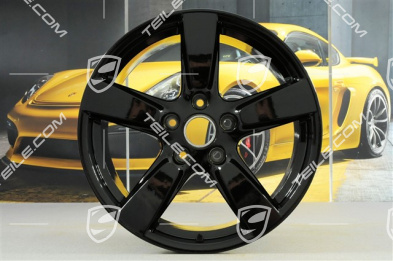 19" Felge Cayman S, 9,5J x 19 ET45, schwarz hochglanz