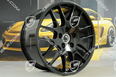 20" Komplet felg RS Spyder, 9,5J x 20 ET65 + 10,5J x 20 ET65, przeznaczone do opon zimowych, czarny wysoki połysk