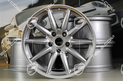 19" Felgensatz Carrera Sport, 8,5J x 19 ET55 + 11,5J x 19 ET50, GT Silver.