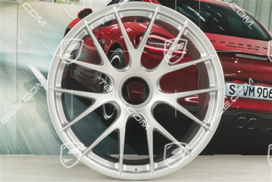 GT2RS / GT3RS Magnesium Felge, Zentralverschluss, 12,5J x 21 ET48, brillantsilber