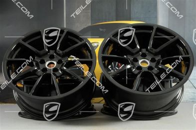 20-inch alloy wheel Macan SportDesign, 9J x 20 H2 ET 26 + 10J x 20 H2 ET19, black high gloss