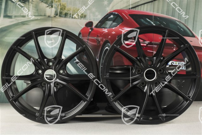 20" Komplet felg Carrera S IV, 8,5J x 20 ET49 + 11J x 20 ET56, do kół zimowych, C4/C4S/GTS, czarny satynowy mat