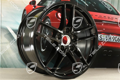 19-inch wheel, Panamera Turbo II, 10J x 19 ET 61, black high gloss