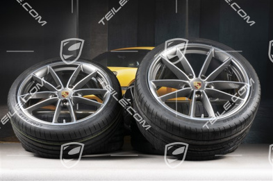 20"+21" Sommerräder Satz Carrera Classic, Felgen 8,5J x 20 ET53 + 11,5J x 21 ET67 + Sommerreifen 245/35 R20 + 305/30 R21, mit RDK-Sensoren