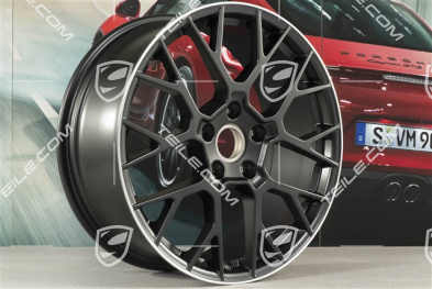 20+21" Felgensatz RS Spyder, Felgen: vorne 8,5J x 20 ET53 + hinten 11,5J x 21 ET67, schwarz seidenmatt