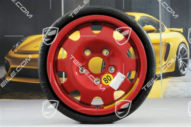 Spare wheel with collapsible tyre