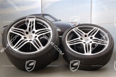 19" Komplet kół letnich Turbo I, felgi 8 J x 19 ET 57 + 11 J x 19 ET 51 + NOWE opony letnie 235/35 ZR 19 + 305 /30 ZR 19