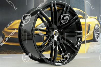 21'' Turbo III, Felge 10J x 21 ET19, schwarz hochglanz