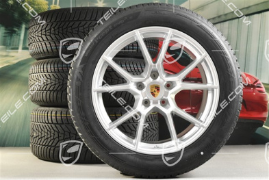 20" Cayenne S Winterräder Satz, Felgen 9J x 20 ET50 + 10,5J x 20 ET55 + NEUE Hankook Winter i*eveo 3X, 255/55 R20 + 295/45 R20, mit RDK-Sensoren