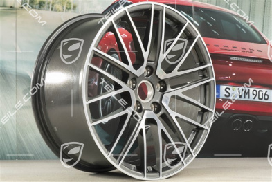 21" Felga Turbo V, 11J x 21 ET66, Titan