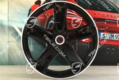 19" Felge Macan Sport Classic, 8,5J x 19 ET21, schwarz hochglanz