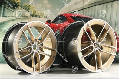 20"+21" Carrera Exclusive Design wheel rim set, rims 8.5J x 20 ET50 + 11.5J x 21 ET79, Neodyme