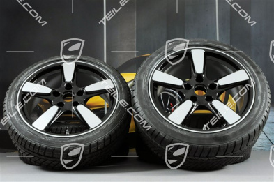 19" winter wheel set Cayman S, wheel rims (mint condition) 8J x 19 ET57 + 9,5J x 19 ET45 + NEW winter tyres Continental WinterContact TS 830P 235/40 R19 + 265/40 R19, without TPMS, SportClassic Exclusive Design