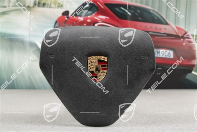 Airbag, 3-ramienny, Alcantara, czarny