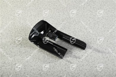 Rail cover, Front seat manually adjustable, Black, L