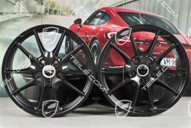 20" Felgensatz, Carrera S III, 8J x 20 ET57 + 9,5J x 20 ET45, schwarz seidenmatt