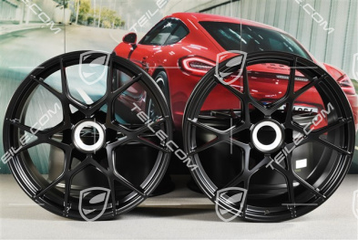 GT4 RS / Spyder RS 20" Felgen Satz, Aluminium, 8,5J x 20 ET61 + 11J x 20 ET50, schwarz seidenmatt