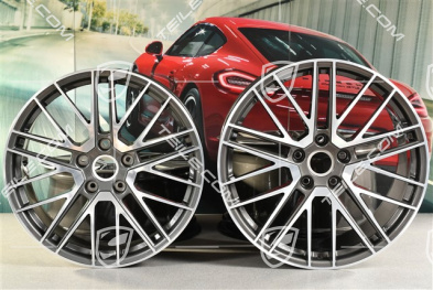 20+21" Komplet felg Turbo V, felgi: przednie 8,5J x 20 ET50 + tylne 11,5J x 21 ET67
