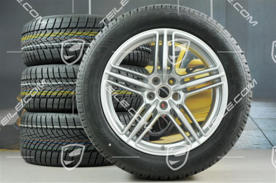 19" "Macan Design" koła zimowe komplet, felgi 8J x 19 ET21 + 9J x 19 ET21 + NOWE opony zimowe Dunlop 235/55 R19 + 255/50 R19 (0 km), z czujnikami ciśnienia RDK
