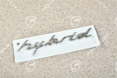 "Hybrid" Schriftzug, Chrom, seitlich, R