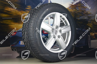 18" Cayenne S III Winterräder Satz, 4x Felgen 8 J x 18 ET 53 + 4x Dunlop Winterreifen 255/55 R 18 109V XL M+S, mit RDK-Sensoren