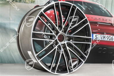 20-inch wheel rim set Turbo IV, 11,5J x 20 ET56 + 9J x 20 ET51, black high gloss