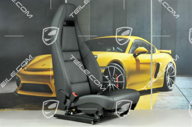 Seat, el. adjustment, leatherette, black, without Airbag, L