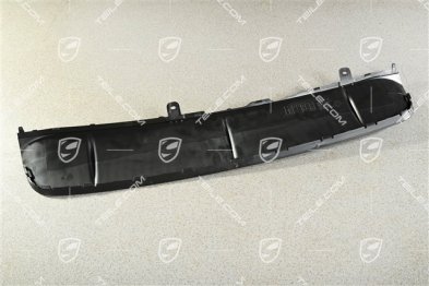 Rear bumper lower trim cover, centre, Panamera 4, Black