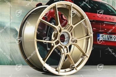 20+21" Carrera GTS lightweight alloy wheel rim set, wheels 8.5J x 20 ET50 + 11.5J x 21 ET79, in Neodyme