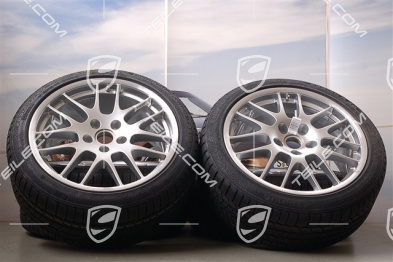 20" RS Spyder Winterräder Satz, Felgen 9,5J x 20 ET65 + 10,5J x 20 ET65 + Winterreifen Continental 255/40 R20 + 285/35 R20, mit RDK Sensoren