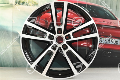 22" Felga Sport Design, 11,5J x 22 ET61, czarny wysoki połysk